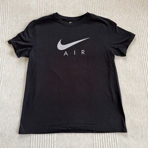 Nike Black Short Sleeve Tee with Silver Logo
